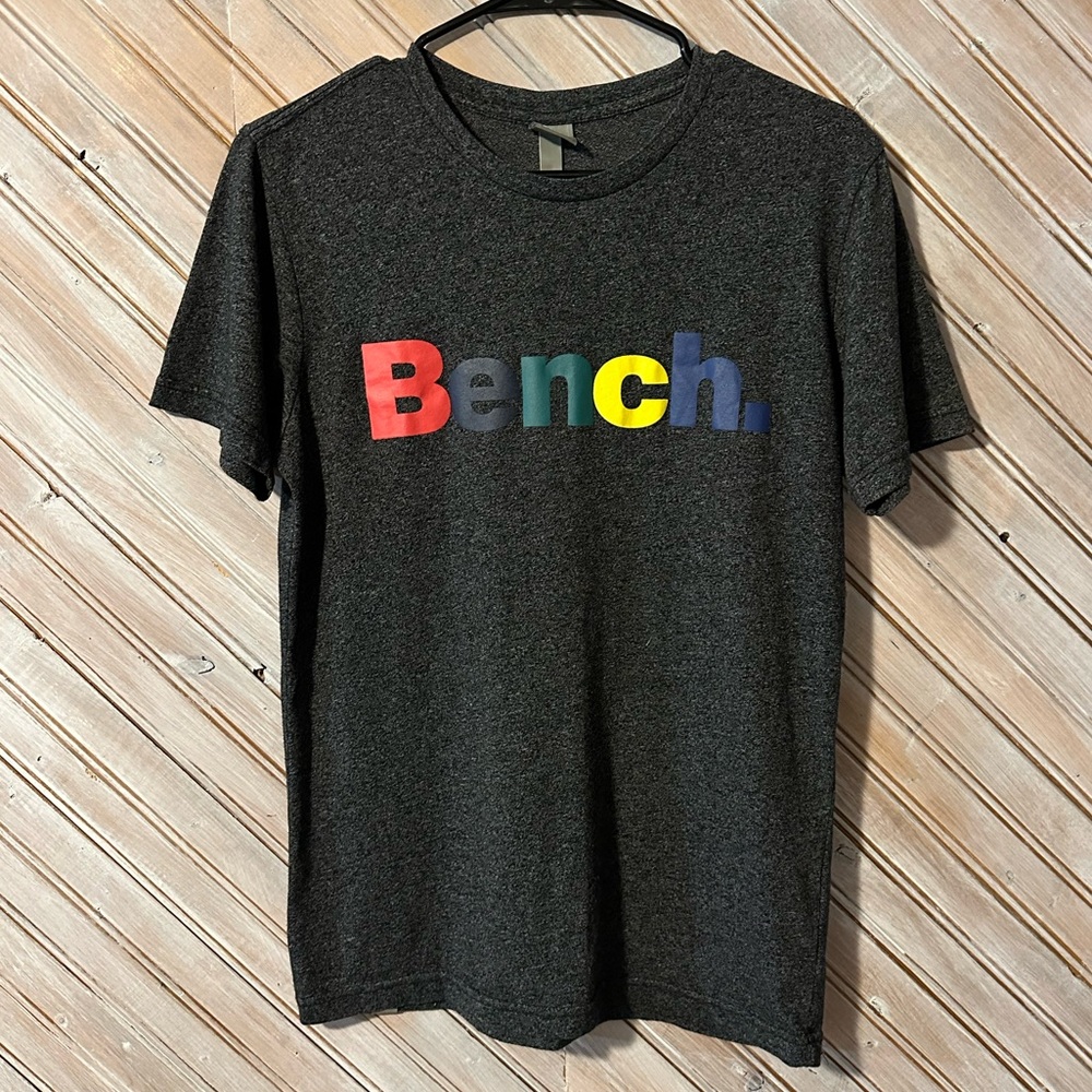 Bench Men's Charcoal Tee with Multicolor Logo